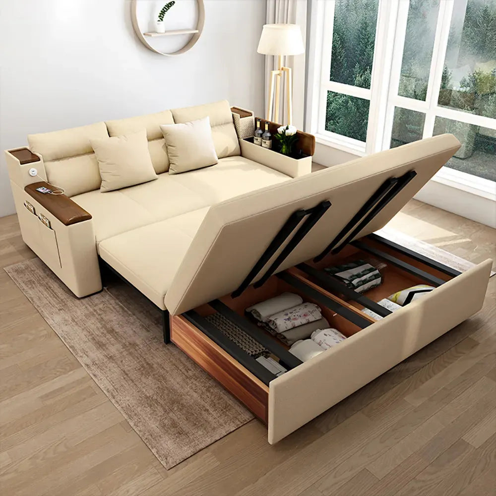 Space-saving Multi-purpose living Room Furniture Modern fabric folding sofa bed