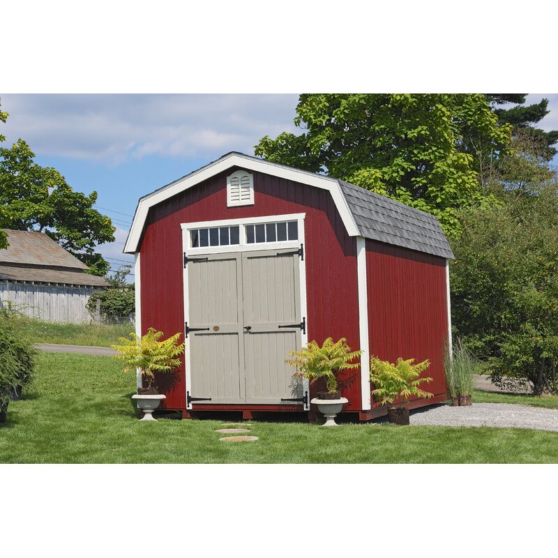 10' W x 16' D Colonial Bury Gambrel Barn