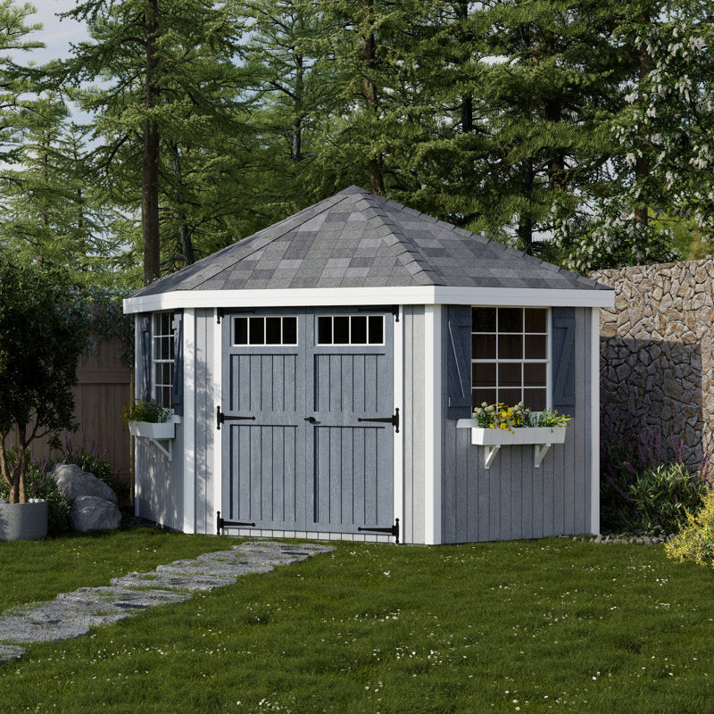 10' W x 10' D Colonial 5 Corner Shed