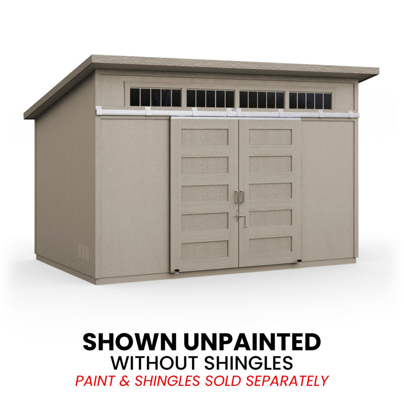 Palisade 12 ft. W x 8 ft. D Wood Storage Shed