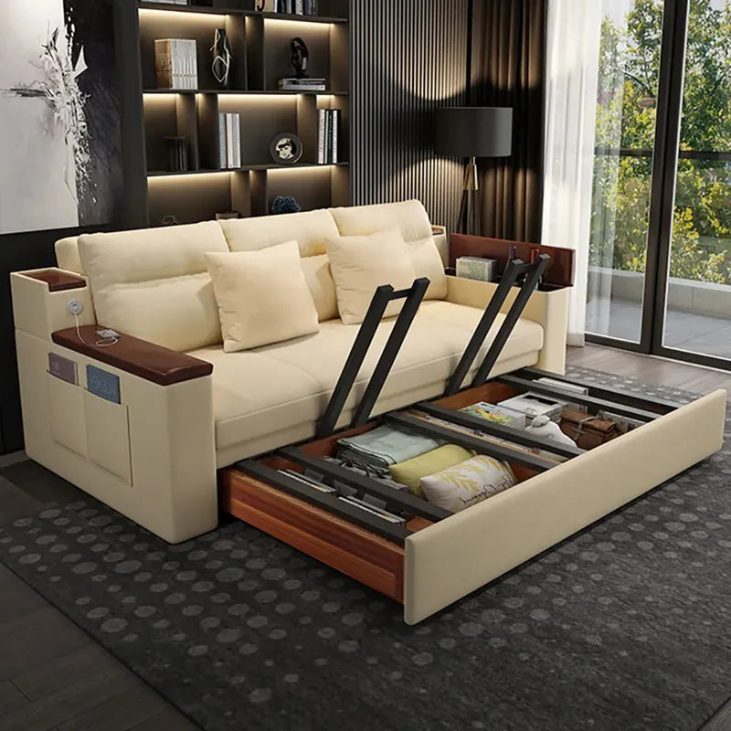 Space-saving Multi-purpose living Room Furniture Modern fabric folding sofa bed