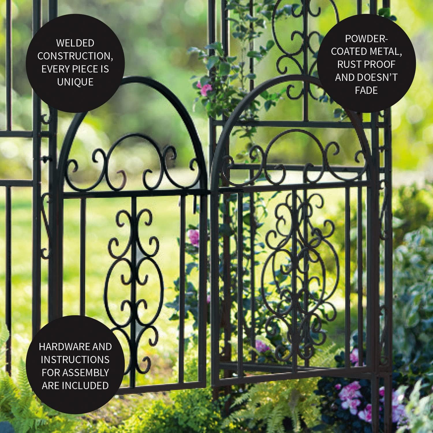 💥Clearance sale for only $36.99🏡Montebello Metal Garden Arbor