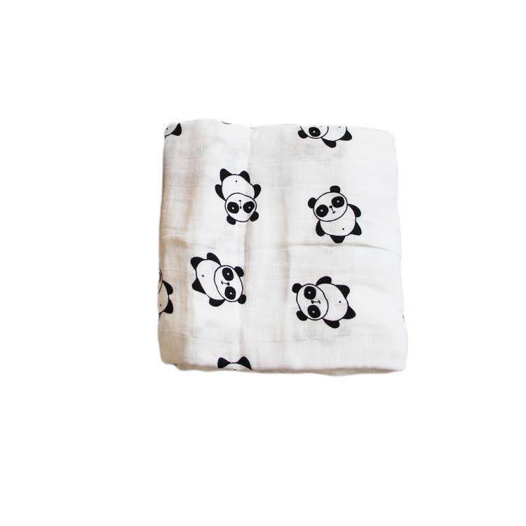 Two layer muslin bamboo fiber baby bath towel blanket wrapper Wholesale