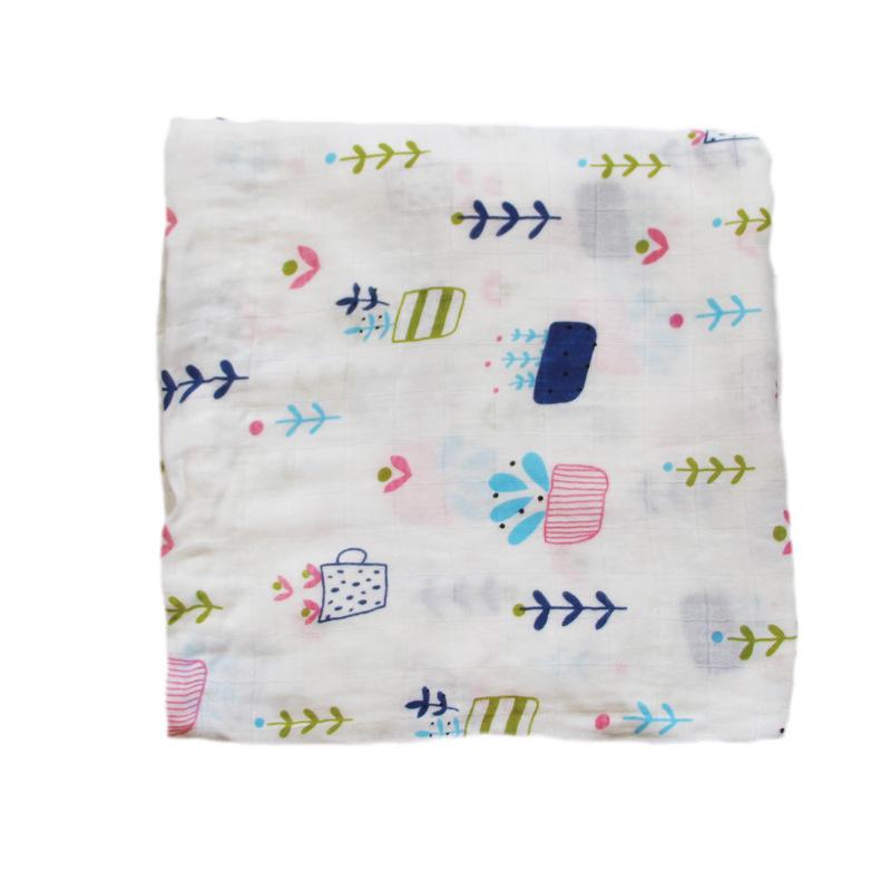 Two layer muslin bamboo fiber baby bath towel blanket wrapper Wholesale