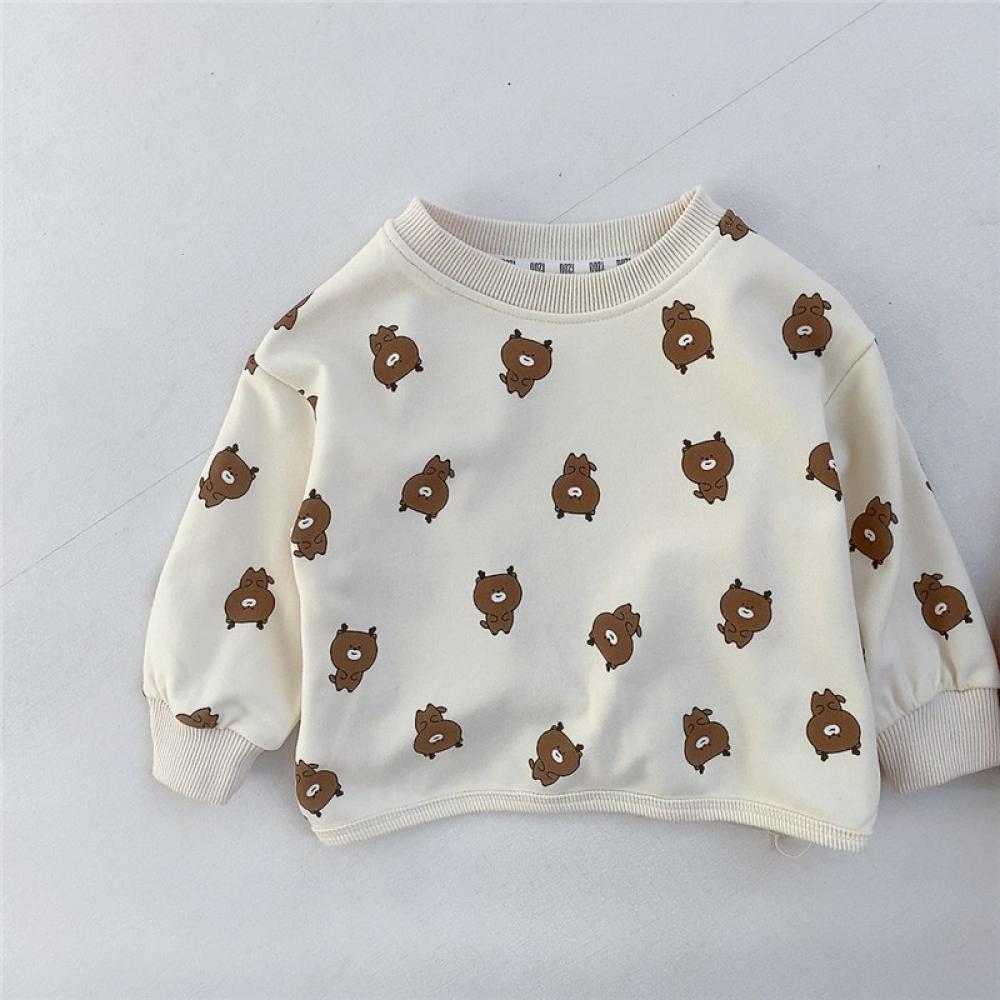 Baby Autumn Clothes Boys and Girls Baby Print Sweatshirt Autumn Tops Wholesale