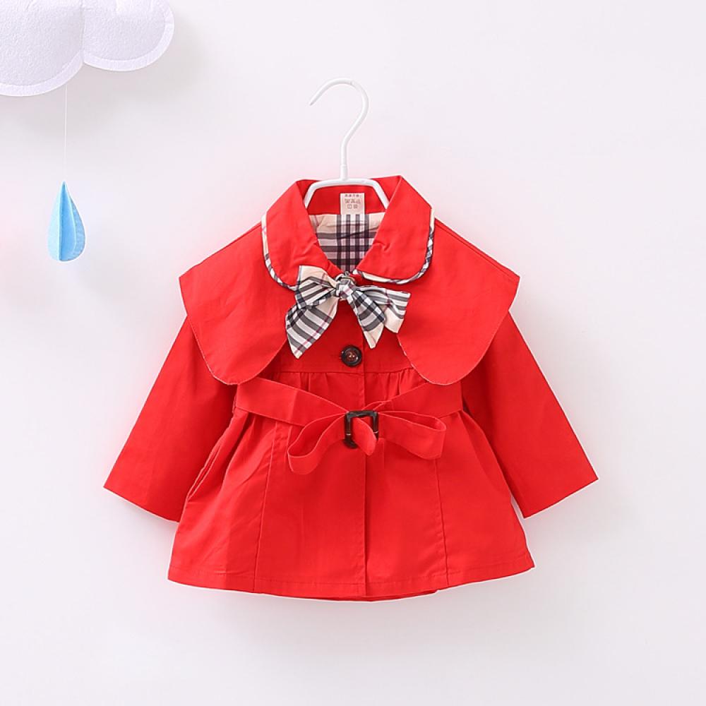 Baby Girls Spring And Autumn Long Sleeve Western Style Coat Wholesale Baby Girl Clothes