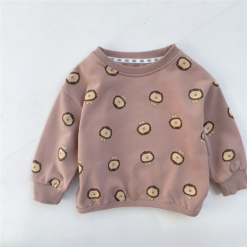 Baby Autumn Clothes Boys and Girls Baby Print Sweatshirt Autumn Tops Wholesale