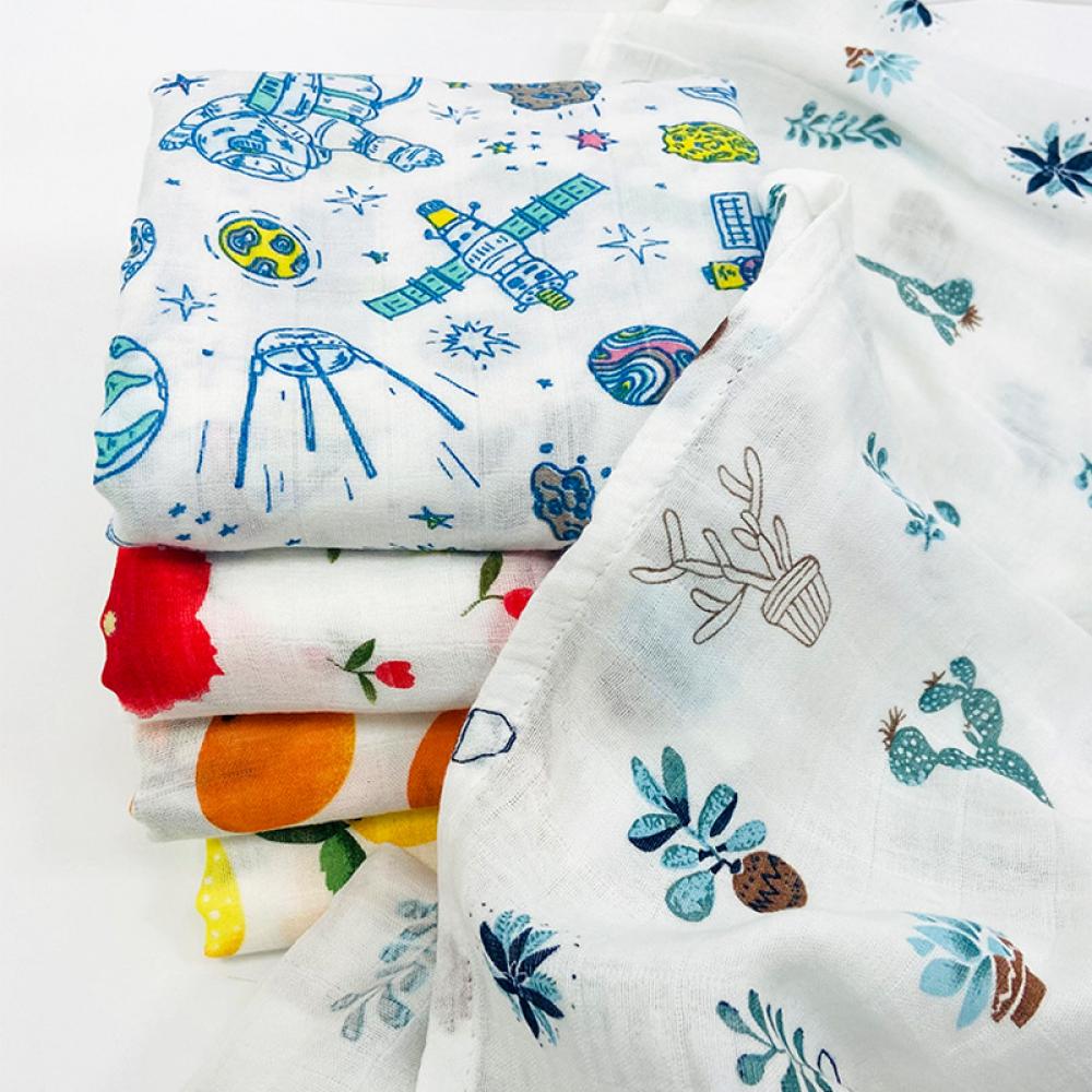 Baby Gauze Blanket Newborn Swaddling Towel Bamboo Cotton Wholesale Baby Blanket