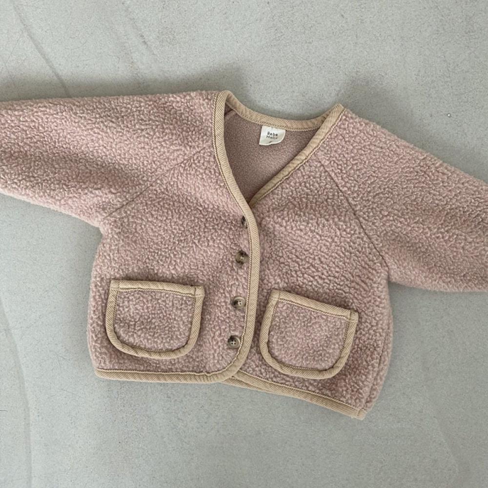 Autumn and Winter Baby Boys and Girls Warm Cardigan Outside Baby Fleece Jacket Wholesale Baby Clothes