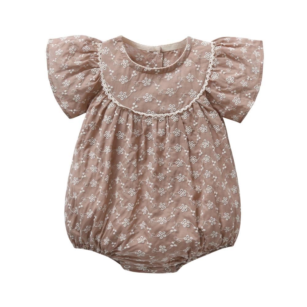 Newborn Baby Girls Romper Summer Lace Printed Sweet Jumpsuit Buy Baby Clothes Wholesale