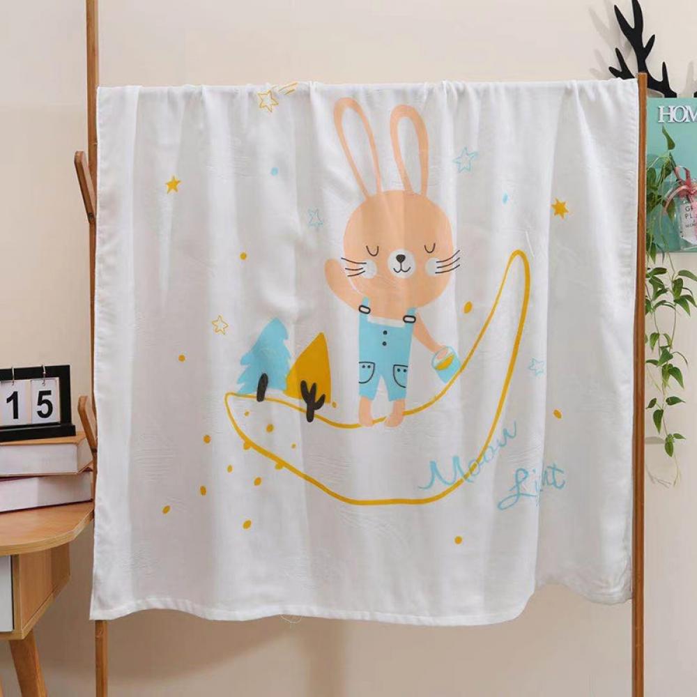 Baby Summer Double Gauze Bamboo Fiber 110*110CM Wholesale Baby Blanket