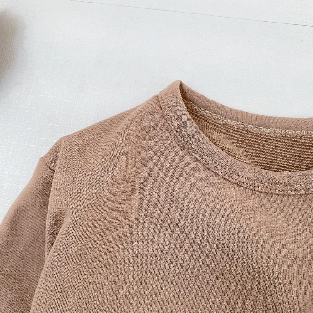 T-shirt Autumn Baby Solid Color Pullover Sweater Boy Cotton Bottoming Shirt Wholesale Baby Clothes