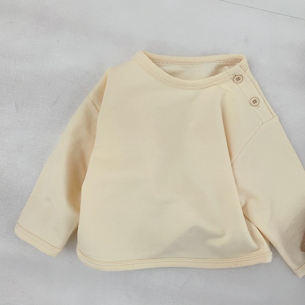 T-shirt Autumn Baby Solid Color Pullover Sweater Boy Cotton Bottoming Shirt Wholesale Baby Clothes