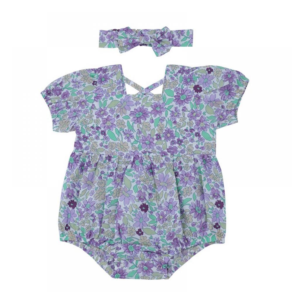 Newborn Baby Romper Flower Printed Floral Onesie Buy Baby Clothes Wholesale