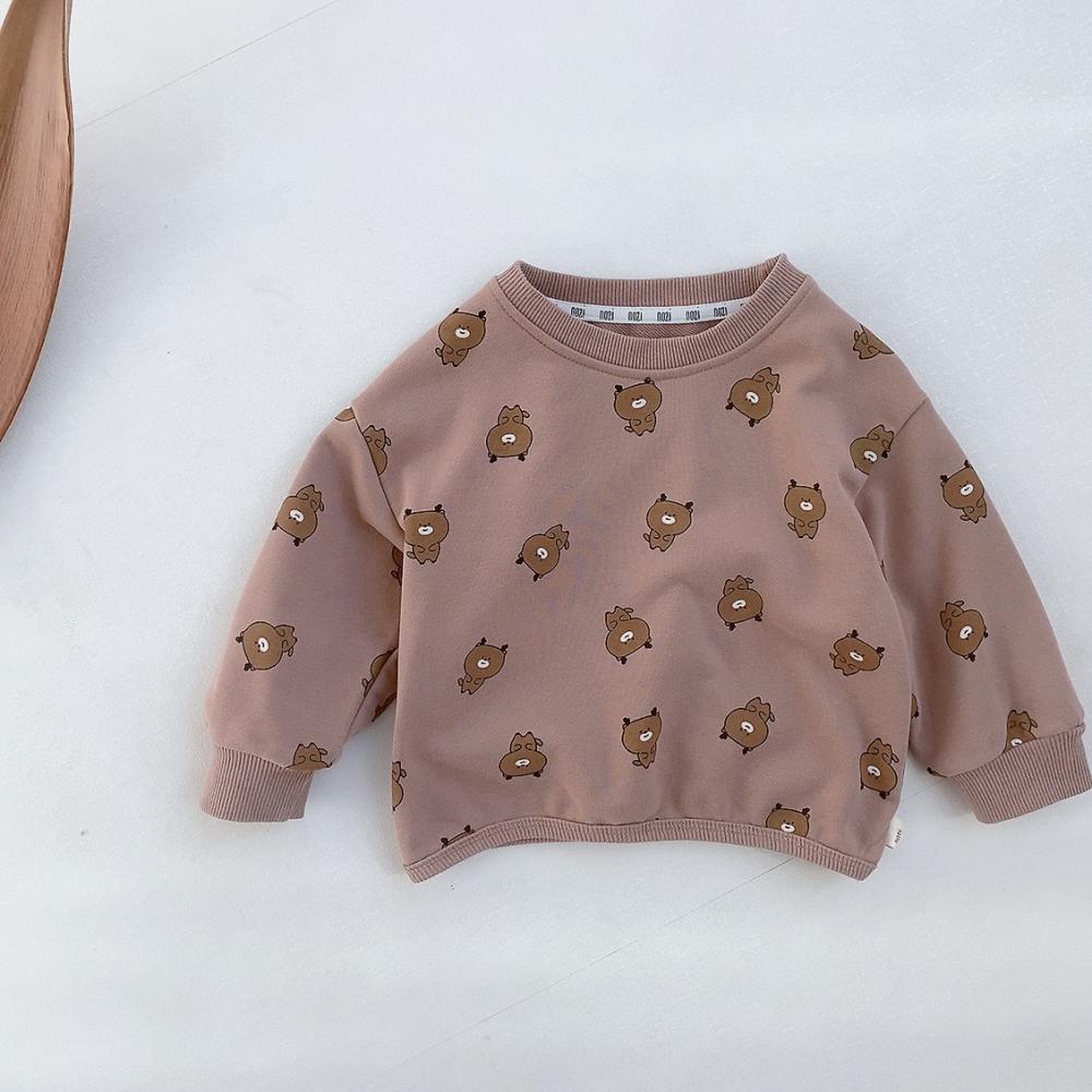 Baby Autumn Clothes Boys and Girls Baby Print Sweatshirt Autumn Tops Wholesale